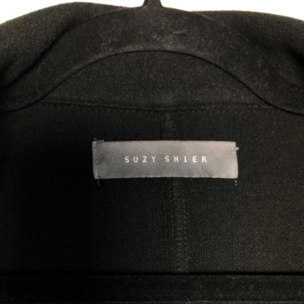 Suzy Shier - Black Trench Coat - Picture 6 of 12
